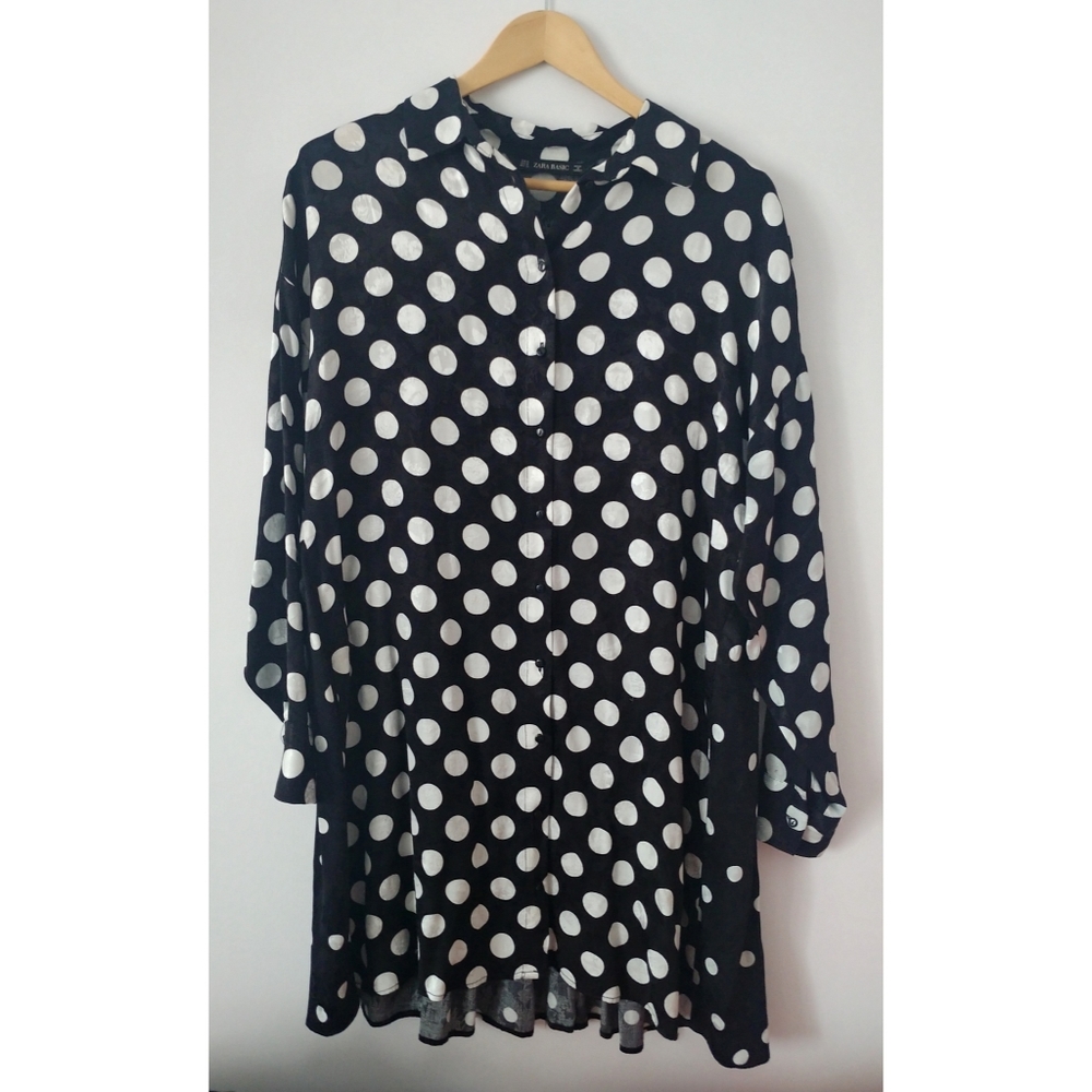 Zara Polka Dot shirt dress